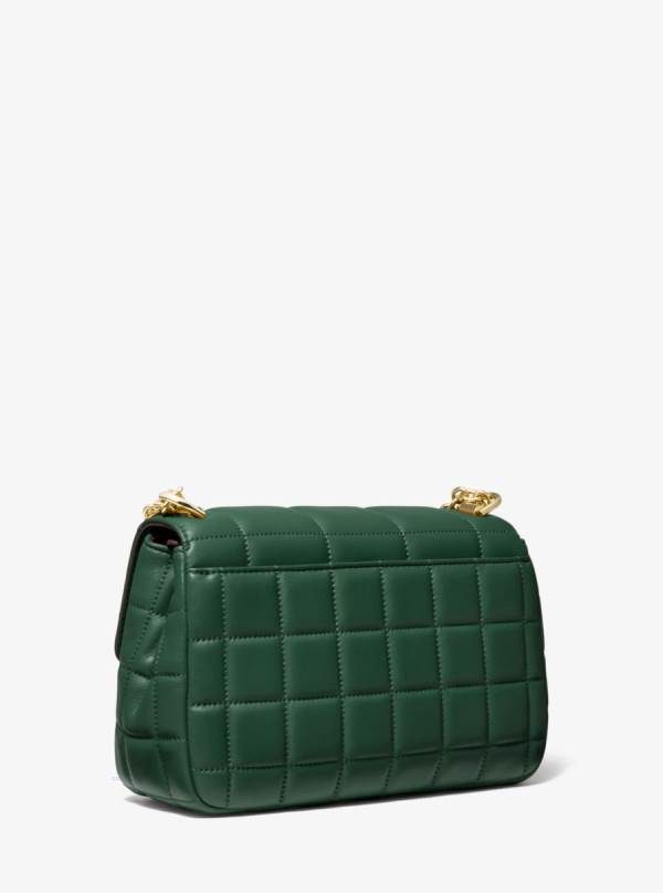 Damske Taška Cez Rameno Michael Kors SoHo Large Quilted Leather Olivovo Zelená - Kabelky Michael Kors Outlet | NLAXR-6539